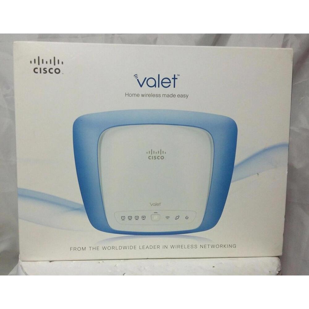 Cisco Valet M10 300Mbps 4-Port 10/100 Wireless N Router Tested Working